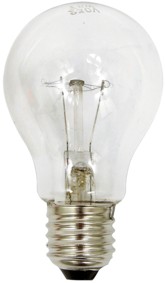 Ampoule GLS standard transparente - E27 - 15W, cliquez pour agrandir 
