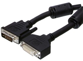 Cble DVI-I Dual link, mle/femelle, 1.8m, cliquez pour agrandir 