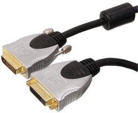 Cble DVI-I Dual link, mle/femelle, haute qualit, 2.5m, cliquez pour agrandir 