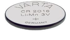 Pile bouton Lithium Varta - CR2016 - 3V - 85mAh - 20x1.6mm, cliquez pour agrandir 