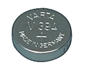 Pile bouton pour montre Varta - V394 -  1.55V - 67mah - SR41 394.801.111, cliquez pour agrandir 