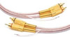 Câble 2 RCA mâle vers 2 RCA mâle + fil chassis, contact plaqué OR, 0.7m
