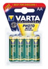 Pack de 4 Piles rechargeables NiMH Varta - R6 - 1.2V - AA - 2700mAh