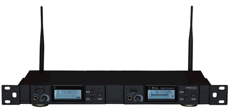 BST - UHF-2100 Q - Kit Recepteur UHF 2 x 100 Freq. AutoScan + 2 Micros Main, cliquez pour agrandir 