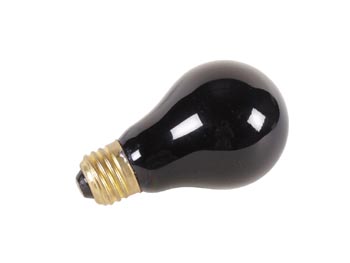 Ampoule Lumiere Noire E27, 75W/230V, cliquez pour agrandir 