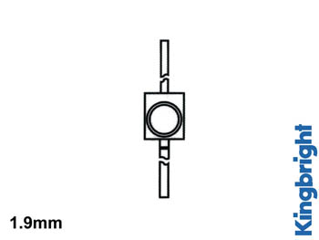 LED Solid-state Subminiature 1.9mm - Rouge Diffusant, cliquez pour agrandir 