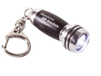 Porte-clefs avec torche miniature  LED, cliquez pour agrandir 
