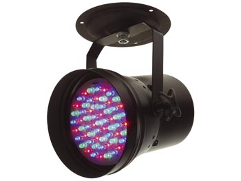 Projecteur LED PAR36 - Noir -61 x LEDs 5mm., cliquez pour agrandir 