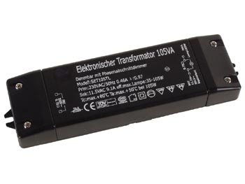 Transformateur Electronique 105Va 230V/11.5V 0.46A/9.1A, cliquez pour agrandir 