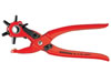 Revolving punch pliers, powder-coated, 220mm