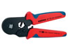 Self-adjusting crimping pliers for end sleeves, 180mm