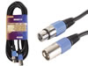Cable Professionnel XLR, XLR Male Vers XLR Femelle (6m Bleu)