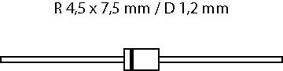 1N5333B - Diode Zener  5W 3V3, cliquez pour agrandir 