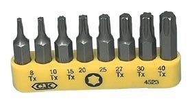 Jeu de 8 embouts Torx, cliquez pour agrandir 