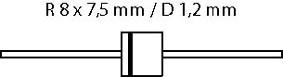 P600M - Si-D 1000V 6A/400Ap, cliquez pour agrandir 