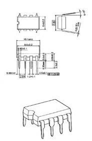 PCF8593P , Philips - real time clock, cliquez pour agrandir 