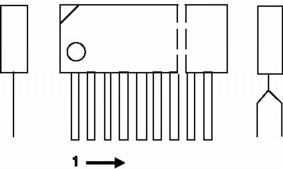 TA8409S , Toshiba - motor driver, cliquez pour agrandir 