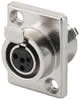 Mini fiches XLR ch�ssis, 4 p�les