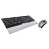 Ensemble Clavier 2.4ghz / Souris Optique 1000 Dpi sans Fil Control Xt Argent/noir Cherry