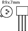 2N3553/DIV - Si-N 65V 0.35A 7W 500MHz
