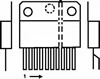 TA8223K , Toshiba - pwr amp 2x6.5w/4e 15V
