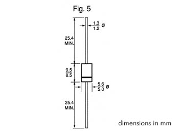 1N5400 Diode 3A- 50V, cliquez pour agrandir 