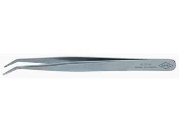 Precision tweezers, stainless steel, 120mm, cliquez pour agrandir 