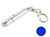 Torche miniature a LED bleue avec porte-clefs