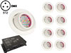 8 Spots LED Encastrables - DMX