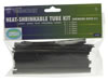 Assortiment de gaines thermo-r�tractables - noir - 40pcs