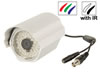 Cam�ra CCD couleur IR 1/3 etanche avec vision nocturne N/B - CAMCOLBUL8