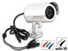 Cam�ra couleur bullet avec 12 leds IR & vision nocturne N/B - CAMCOLBUL5S