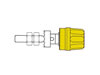 Douille 4mm - Longue Tige - Jaune (pk 10A)