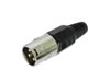 Fiche XLR Male Nickel�e 3 Broches - Noir