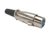 Fiche XLR Nickel�e 3 Broches - Type Court