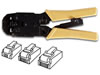 Pince  sertir professionelle pour connecteurs modulaires 4 broches 4 contacts, 6 broches 4 contacts, 8p6c (rj11, rj12, rj45)