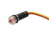Voyant LED Rouge 12V Resistant à L'eau - Boitier Noir